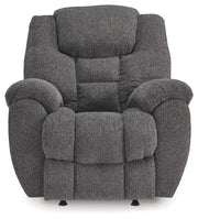 Foreside - Charcoal - Rocker Recliner - JaxCo Furniture