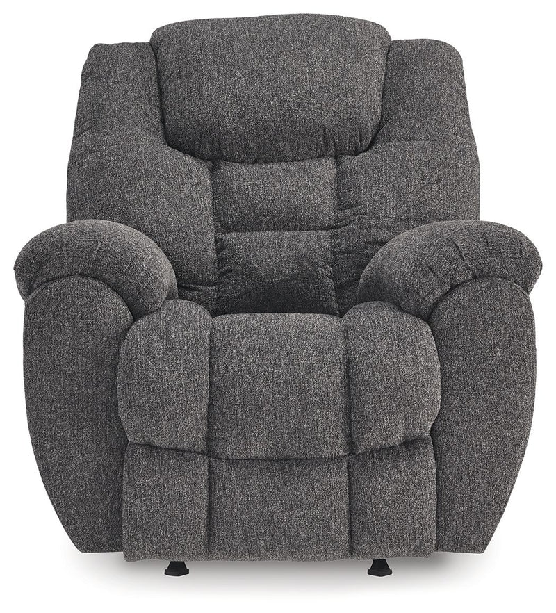 Foreside - Charcoal - Rocker Recliner - JaxCo Furniture