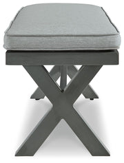 Elite Park - Gray - Bench With Cushion - JaxCo Furniture