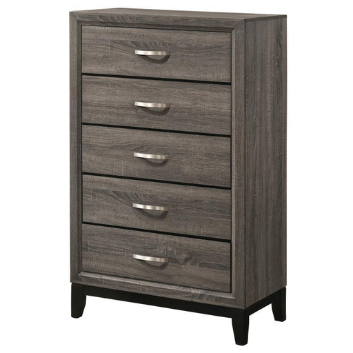 Watson - 5-Drawer Bedroom Chest - Gray Oak - JaxCo Furniture