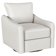 Madia - Upholstered Sloped Arm Swivel Glider Chair - JaxCo Furniture