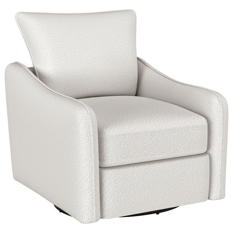 Madia - Upholstered Sloped Arm Swivel Glider Chair - JaxCo Furniture