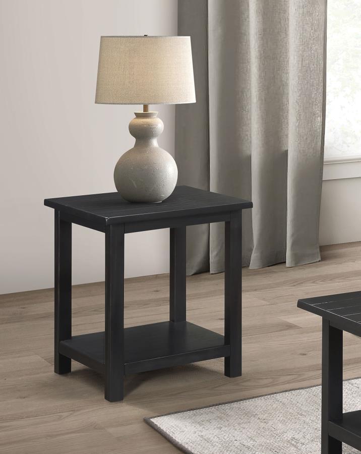 Payne - Wood End Table with Shelf - JaxCo Furniture