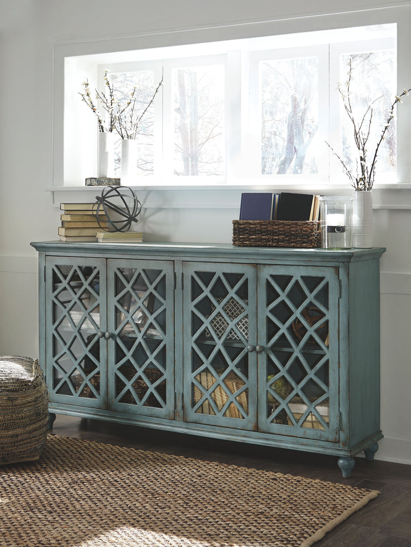 Mirimyn - Antique Teal - Accent Cabinet - Vintage Finish - JaxCo Furniture