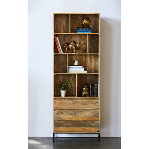 Colvin - Shelf With Drawers - Natural - JaxCo Furniture