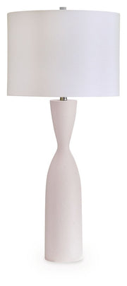 Davinford - White - Poly Table Lamp - JaxCo Furniture