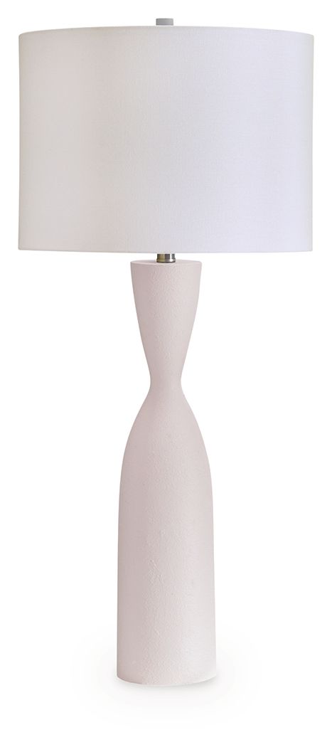 Davinford - White - Poly Table Lamp - JaxCo Furniture