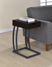 Troy - 1-Drawer C-Shaped Side Table Power Outlet - JaxCo Furniture