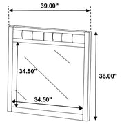 Carlton - Upholstered Rectangular Mirror - JaxCo Furniture