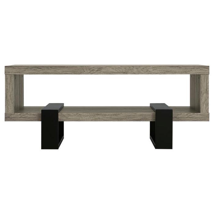 Dinard - Engineered Wood Coffee Table - Gray Driftwood - JaxCo Furniture