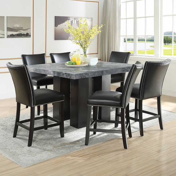 Camila - Square Counter Dining Set - Gray Top - JaxCo Furniture