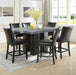 Camila - Square Counter Dining Set - Gray Top - JaxCo Furniture