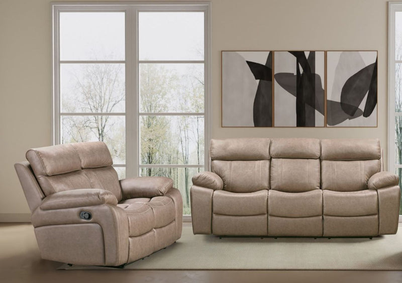 Theon - Manual Glider Reclining Sofa Set - JaxCo Furniture