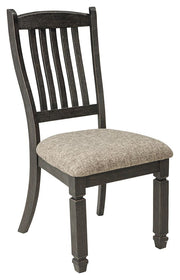 Tyler - Black / Grayish Brown - Dining UPH Side Chair (Set of 2) - Slatback - JaxCo Furniture