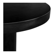 Cassius - Round Outdoor Concrete Dining Table - Black - JaxCo Furniture