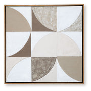 Harelman - Tan / Taupe / White - Wall Art - JaxCo Furniture