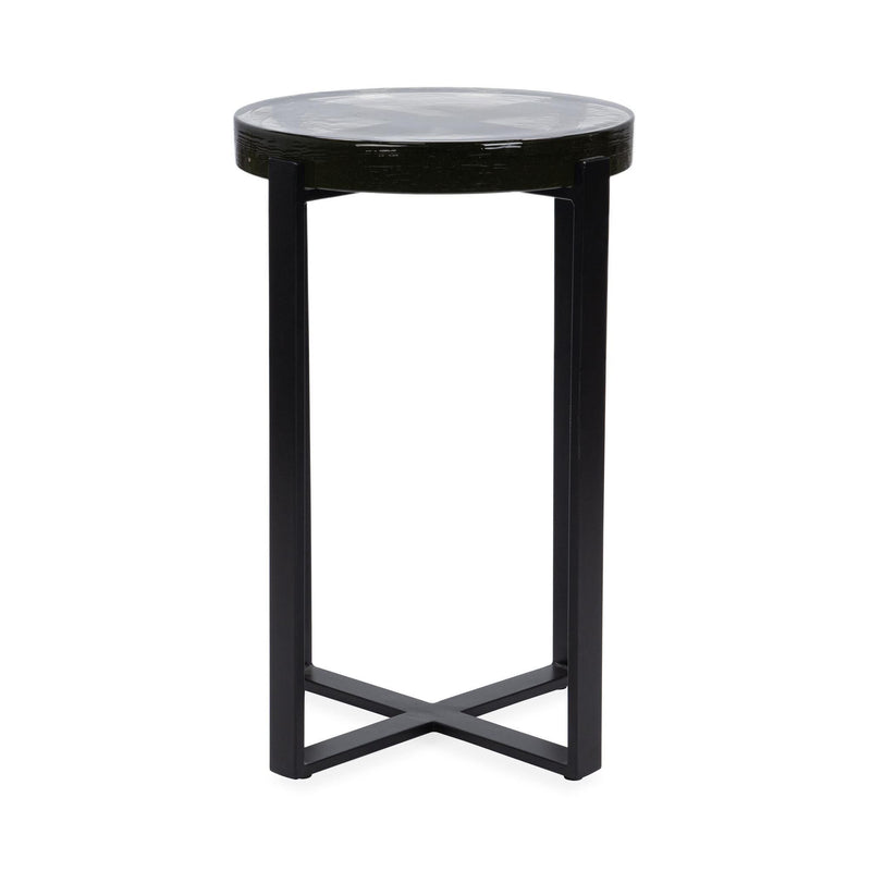 Gallie - Round Accent Table - Black - JaxCo Furniture