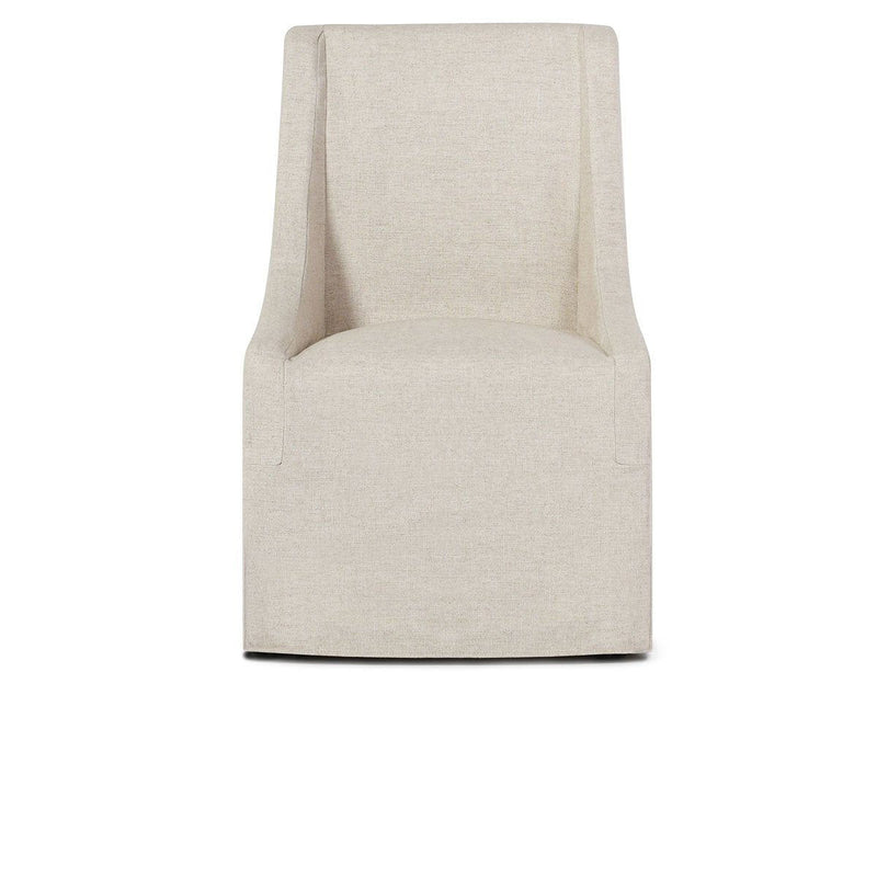 Warwick - Upholstered Rolling Dining Chair - JaxCo Furniture