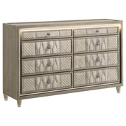 Lorient - 8-Drawer LED Bedroom Dresser Cabinet - JaxCo Furniture