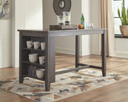 Caitbrook - Gray - Rectangular Dining Room Counter Table - JaxCo Furniture