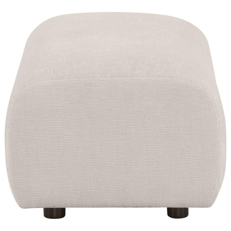 Burnett - Chenille Upholstered Ottoman - JaxCo Furniture