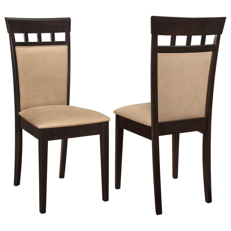 Gabriel - Closed Back Side Chairs (Set of 2) - Cappuccino - JaxCo Furniture