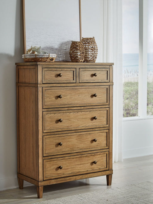 Sharlance - Brown - Six Drawer Chest - JaxCo Furniture