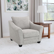 Tomkins - Boucle Upholstered Chair - Light Gray - JaxCo Furniture
