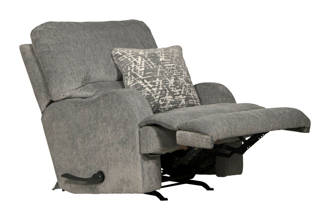 Zane - Swivel Glider Recliner - Shark - JaxCo Furniture