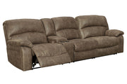 Segburg - Driftwood - 2-Piece Power Reclining Sectional - JaxCo Furniture
