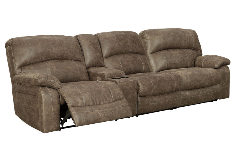 Segburg - Driftwood - 2-Piece Power Reclining Sectional - JaxCo Furniture