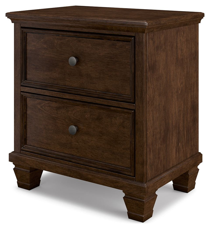 Danabrin - Brown - Two Drawer Nightstand - JaxCo Furniture