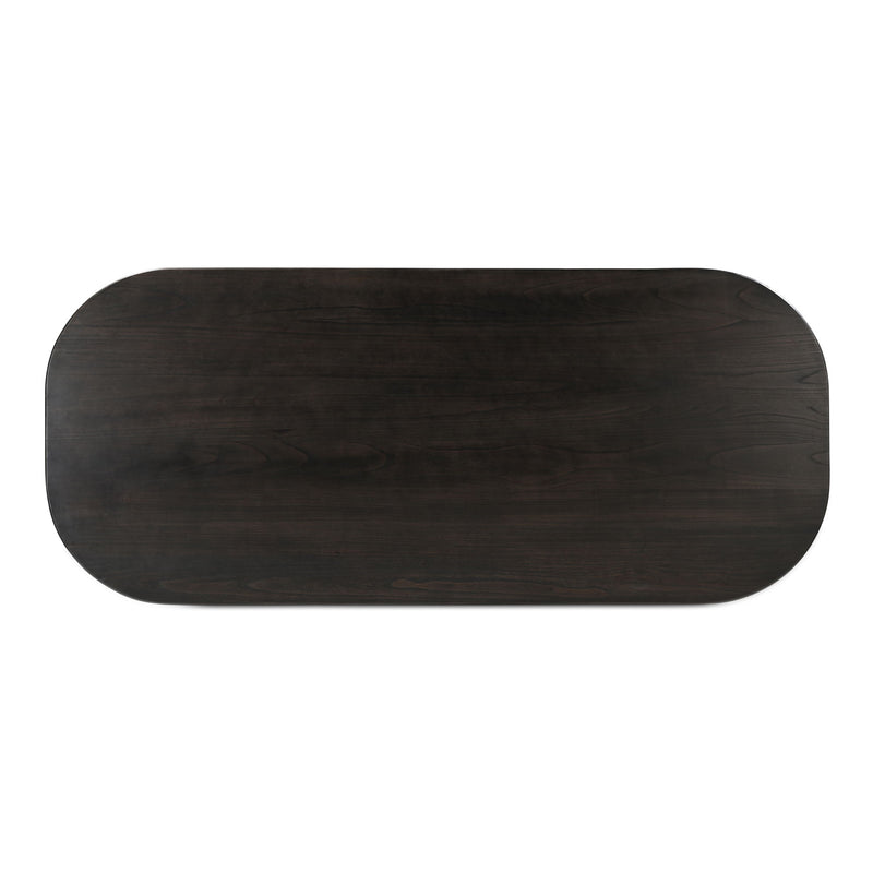 Glenn - Oval Dining Table - Dark Brown - JaxCo Furniture