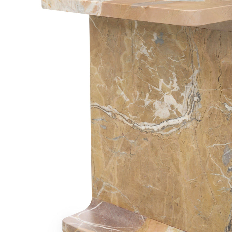 Delaney - Marble Rectangle Accent Table - JaxCo Furniture