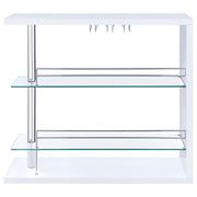 Prescott - Rectangular 2-Shelf Bar Unit - JaxCo Furniture