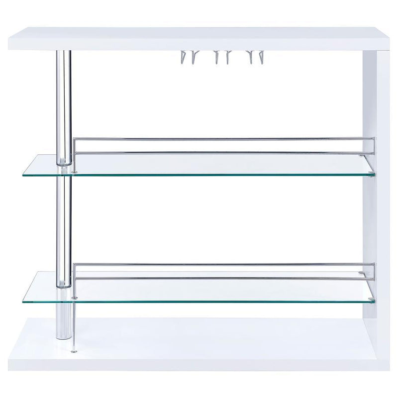 Prescott - Rectangular 2-Shelf Bar Unit - JaxCo Furniture