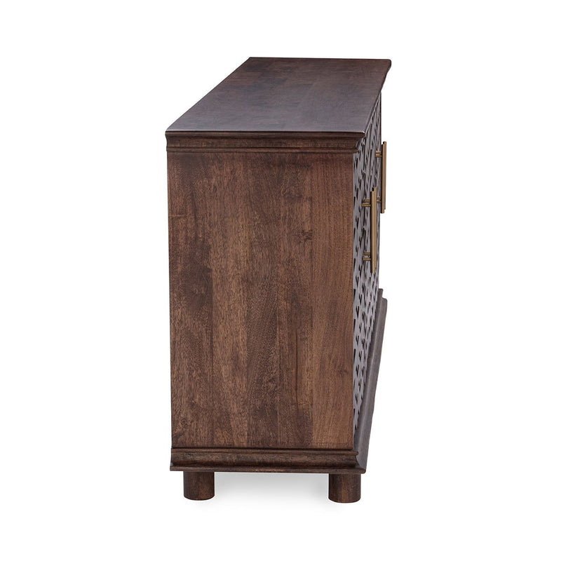 Shira - 4 Door Buffet - Kona Brown - JaxCo Furniture