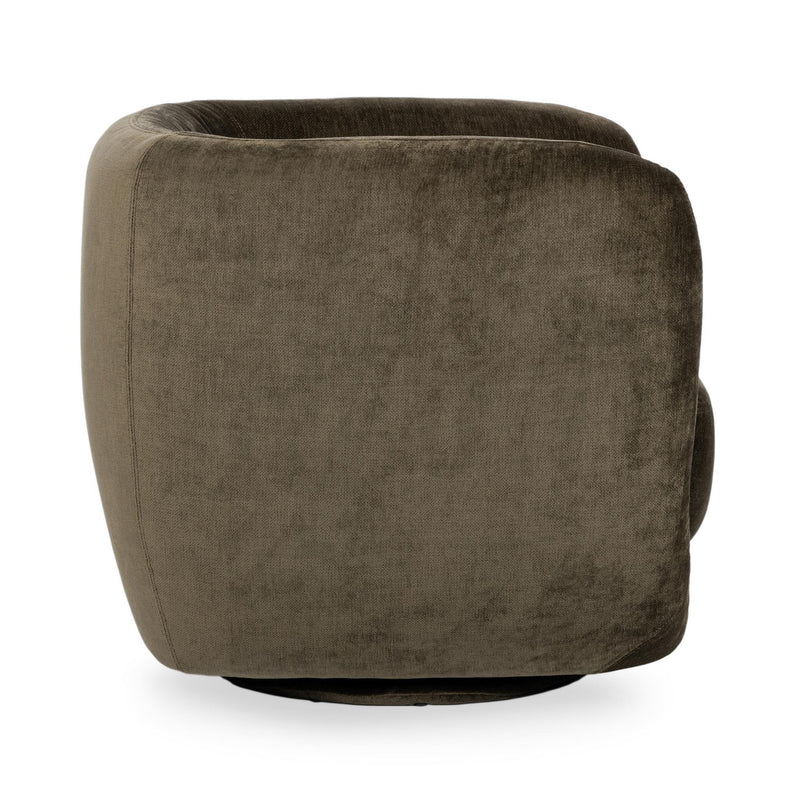 Nico - Upholstered Swivel Chair - Olive Green - JaxCo Furniture