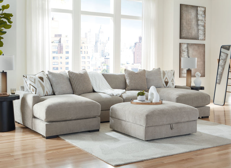 Aslan Court - Sectional With Ottoman Set - JaxCo Furniture