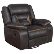 Greer - Upholstered Swivel Glider Recliner Chair - JaxCo Furniture