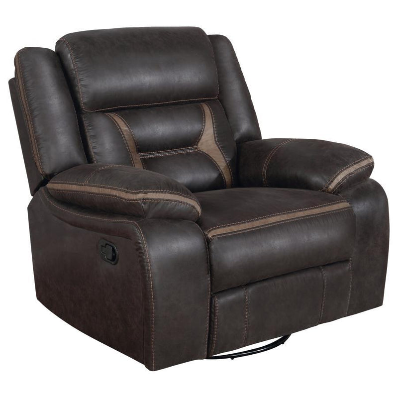 Greer - Upholstered Swivel Glider Recliner Chair - JaxCo Furniture