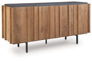 Quintavious - Brown / Charcoal - Accent Cabinet - JaxCo Furniture