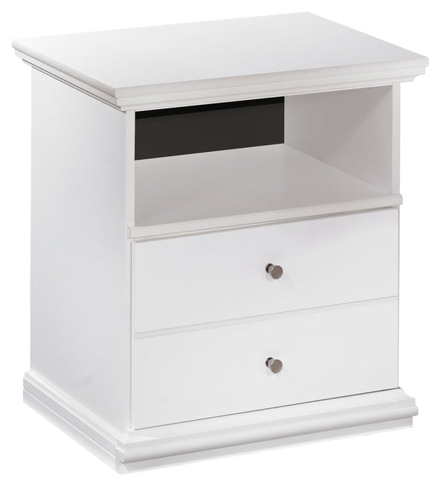 Bostwick - White - One Drawer Night Stand - JaxCo Furniture