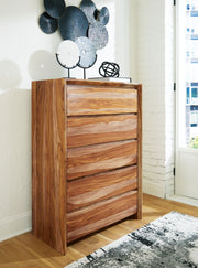 Dressonni - Brown - Five Drawer Chest - JaxCo Furniture