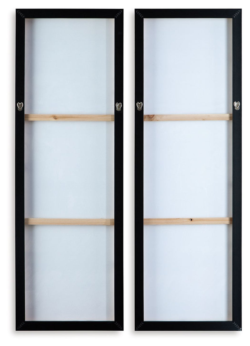 Dansot - Green / Brown - Wall Art Set (Set of 2) - JaxCo Furniture