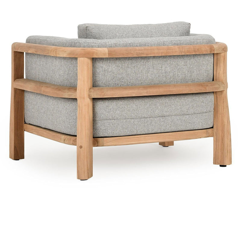 Aston - Outdoor Accent Chair - Natural / Gray - JaxCo Furniture