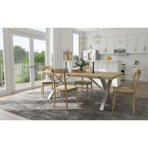 Callista - Rectangle 5 Piece Dining Set-Table And Four Chairs - Beach - JaxCo Furniture