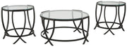 Tarrin - Black - Occasional Table Set (Set of 3) - JaxCo Furniture