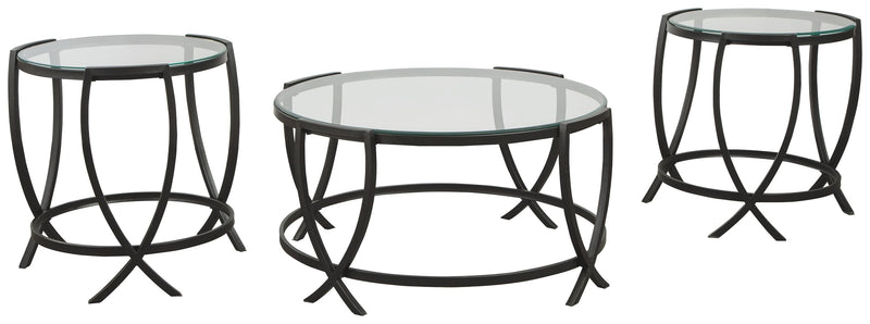 Tarrin - Black - Occasional Table Set (Set of 3) - JaxCo Furniture