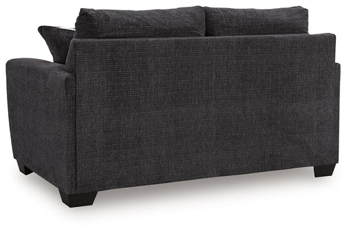 Loreo - Loveseat - Ebony - JaxCo Furniture